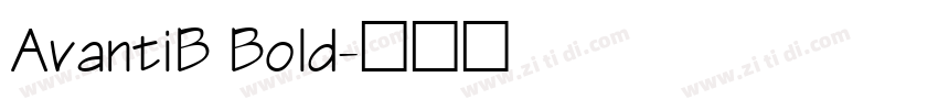 AvantiB Bold字体转换